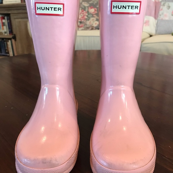 Hunter Other - Girls Hunter Pink Boots Sz 10